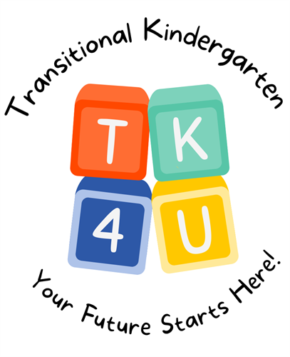  Logo of Transitional Kindergarten showing playblocks with letters T, K and U / Number 4 on it.